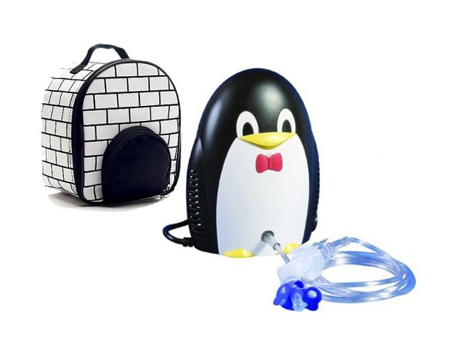 детский компрессорный ингалятор пингвин med2000